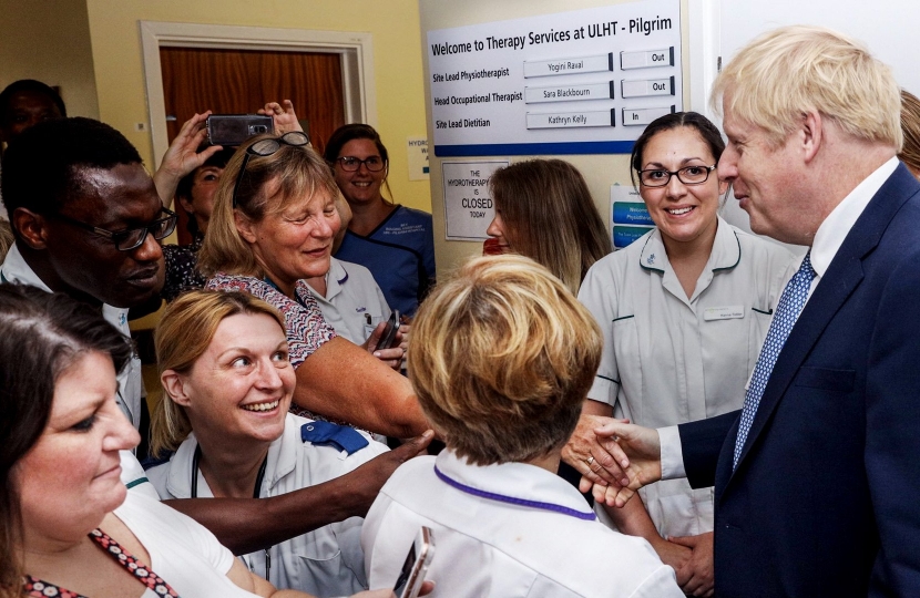 Boris Johnson Meets Nurses 