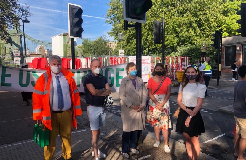 Hammersmith Bridge Protest